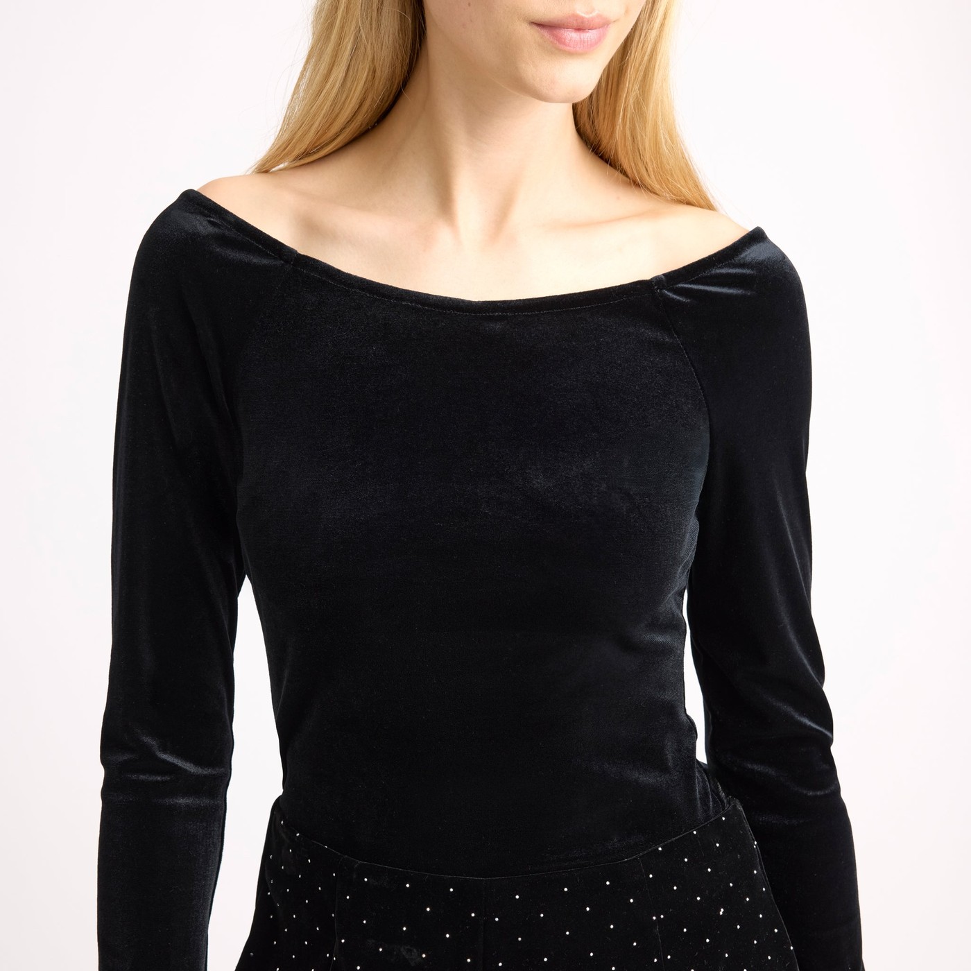 Velvet Bardot Top view 3
