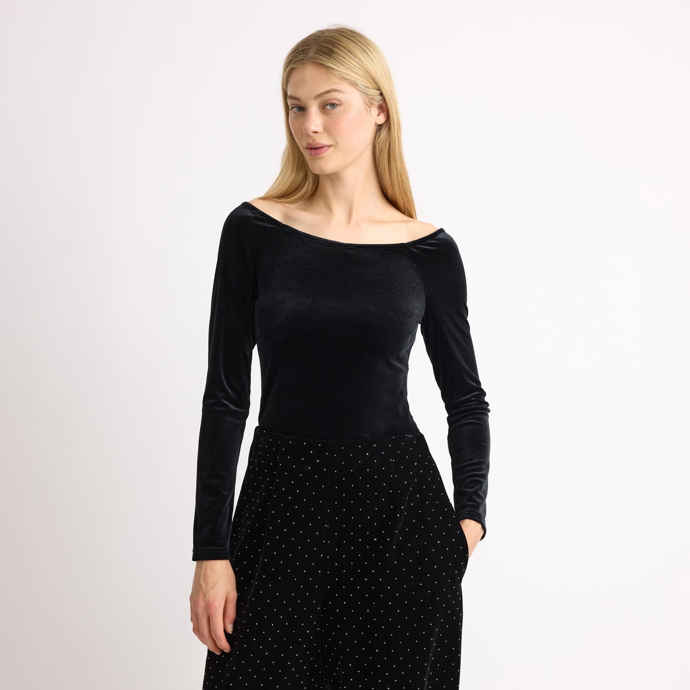 Velvet Bardot Top view 4
