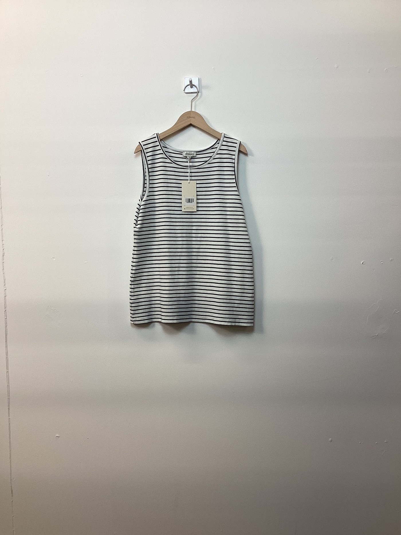 Re-Loved Rib Racer Vest Navy Stripe - Size 18 view 3