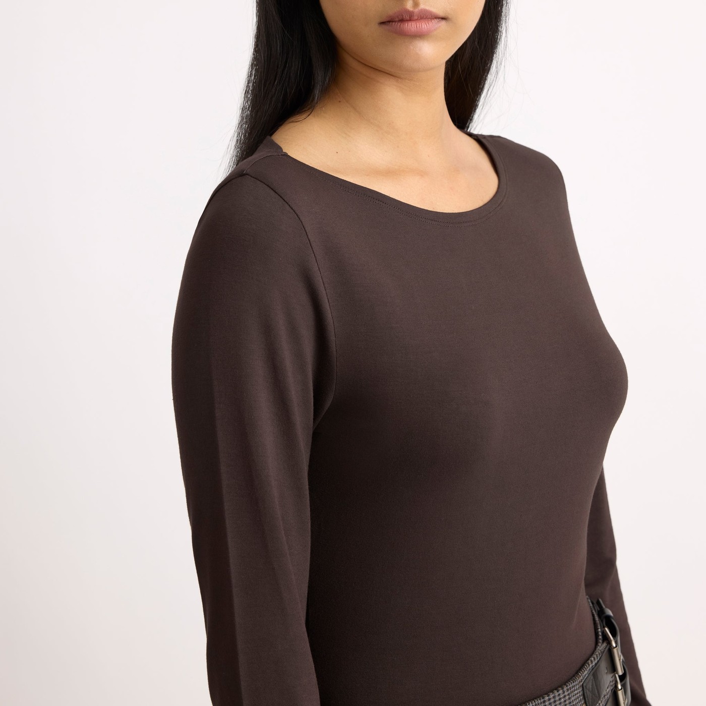 Slash Neck Shoulder Pad Top view 3