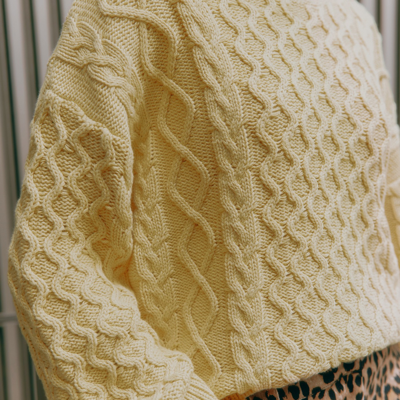 Re-Loved Butter Yellow Cable Jumper - Size 10 view 3
