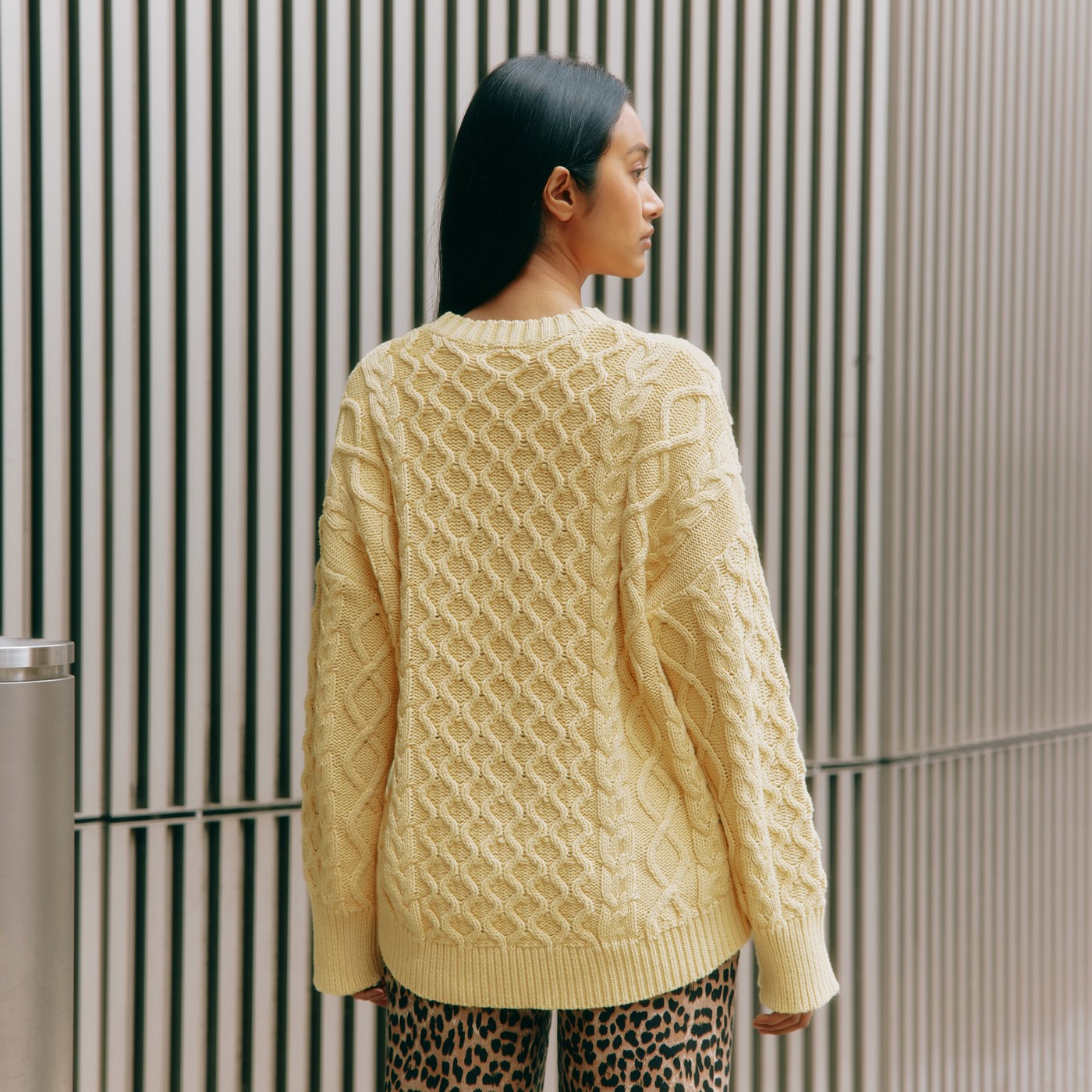 Re-Loved Butter Yellow Cable Jumper - Size 10 view 4