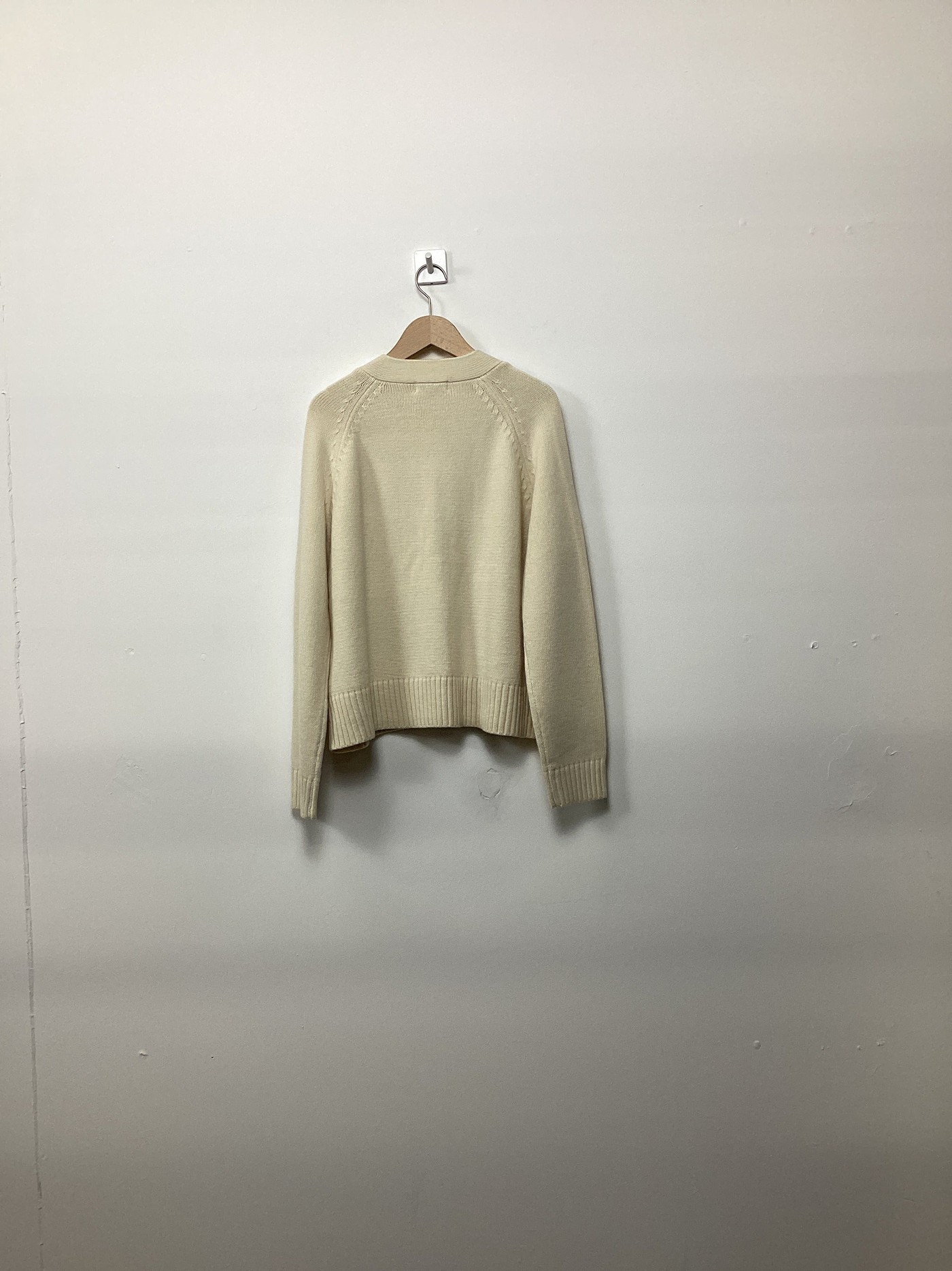 Re-Loved Cream Relaxed Cardigan - Size 10 view 4