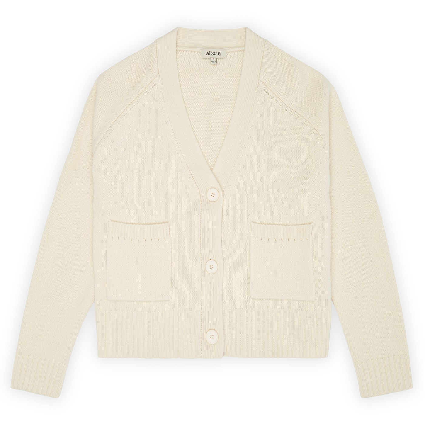 Re-Loved Cream Relaxed Cardigan - Size 10
