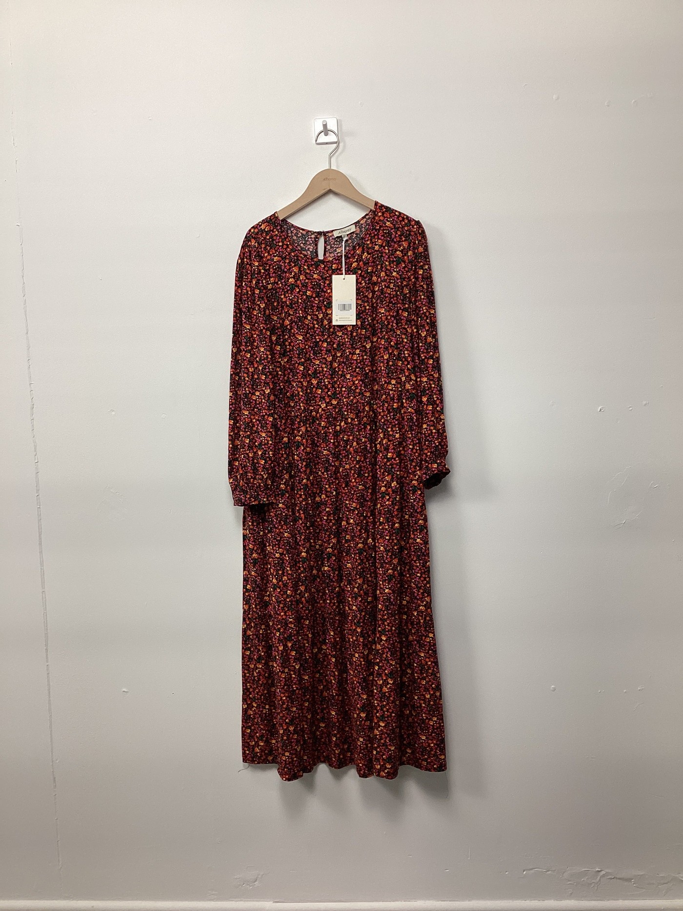 Re-Loved Floral Tiered Midi Dress - Size 12 view 3