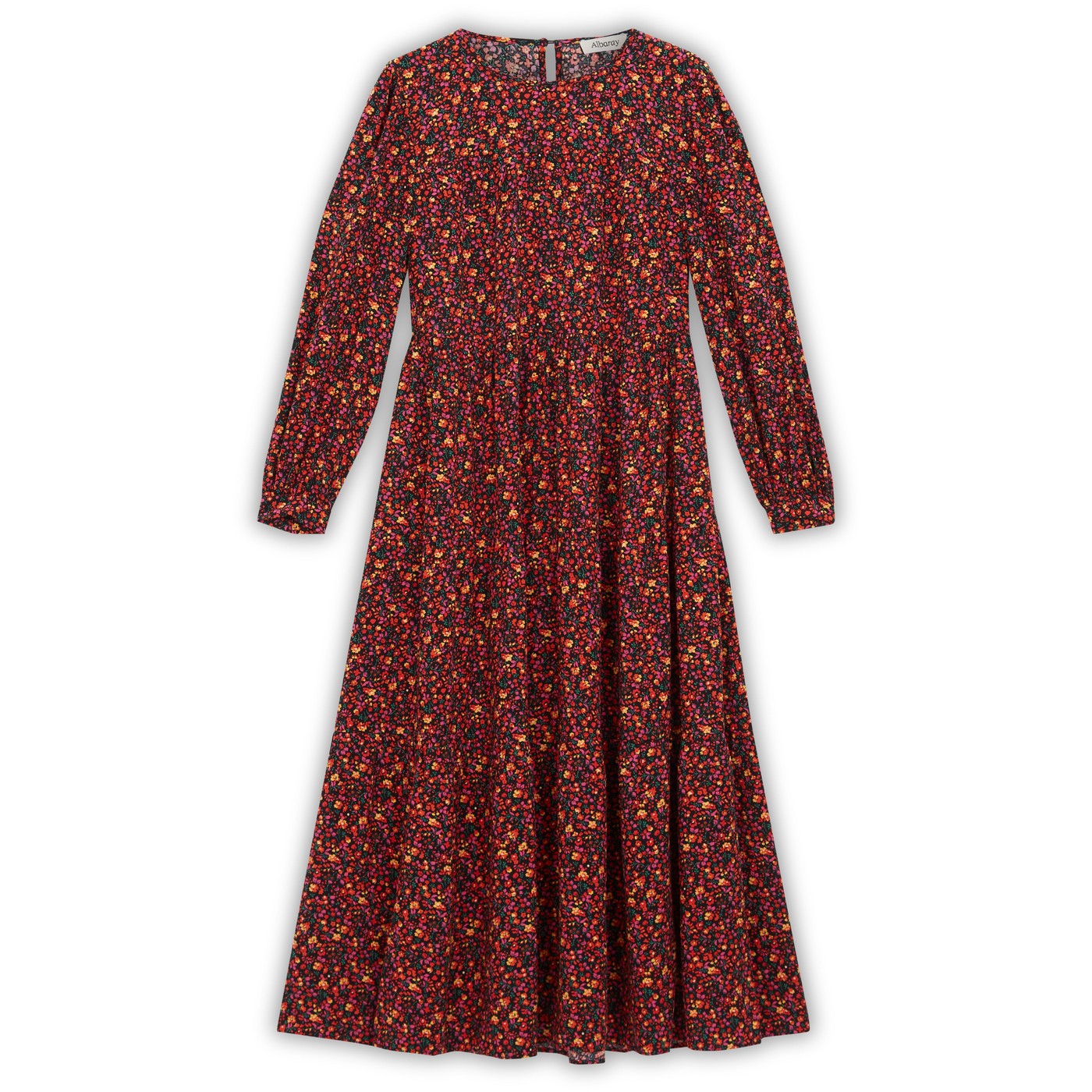 Re-Loved Floral Tiered Midi Dress - Size 12