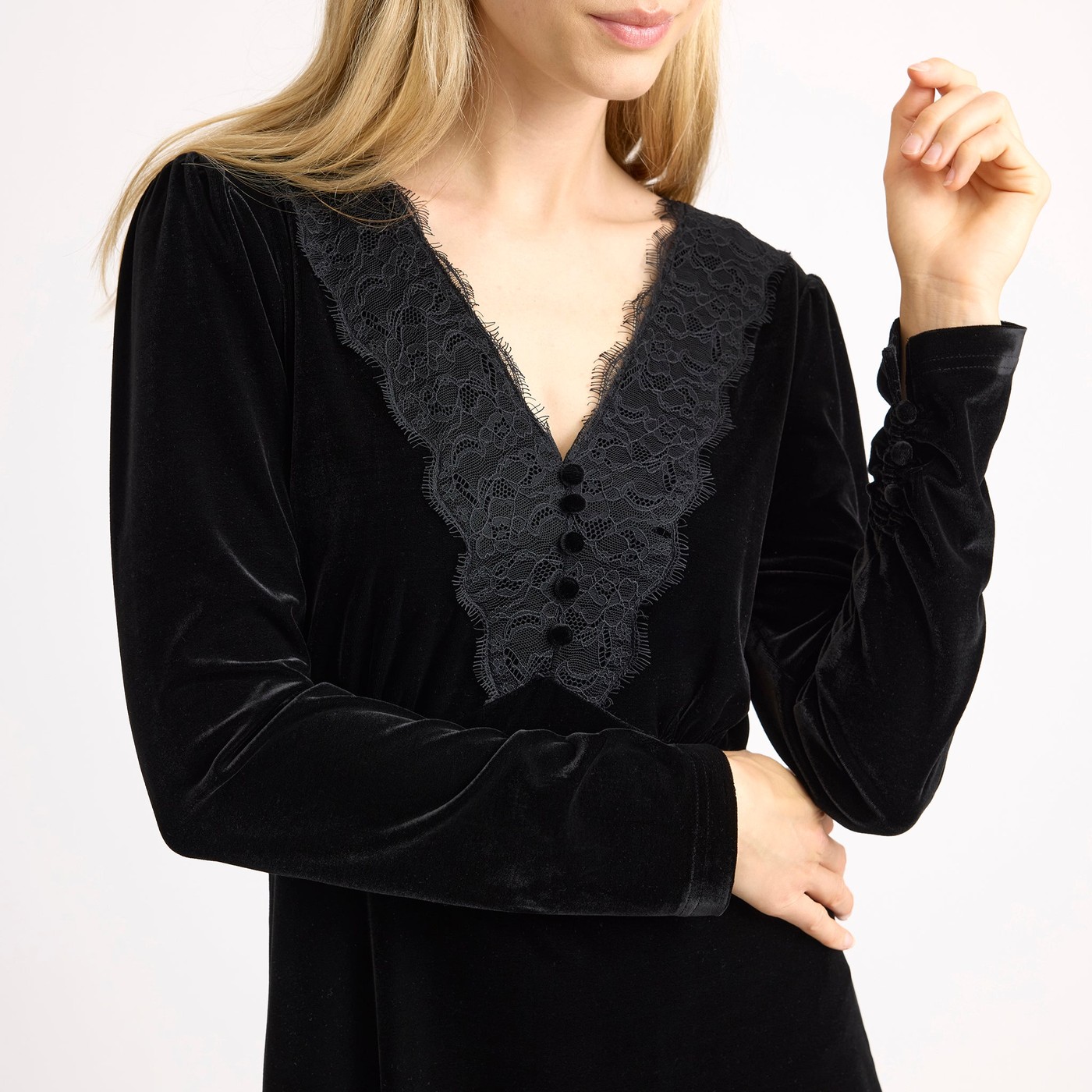 Velvet & Lace Dress view 4