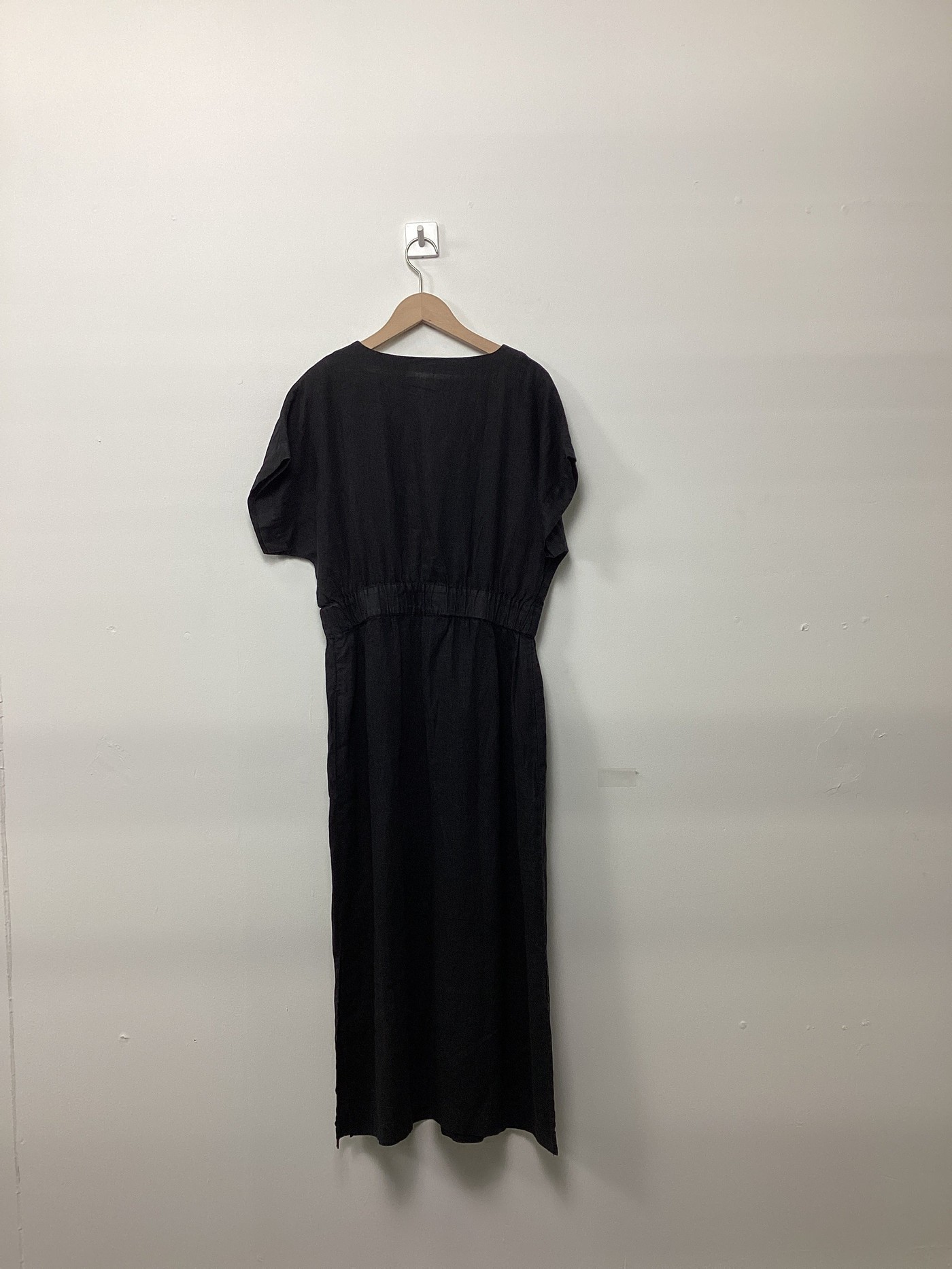 Re-Loved Black Cotton Jersey T-Shirt Dress - Size 10 view 4