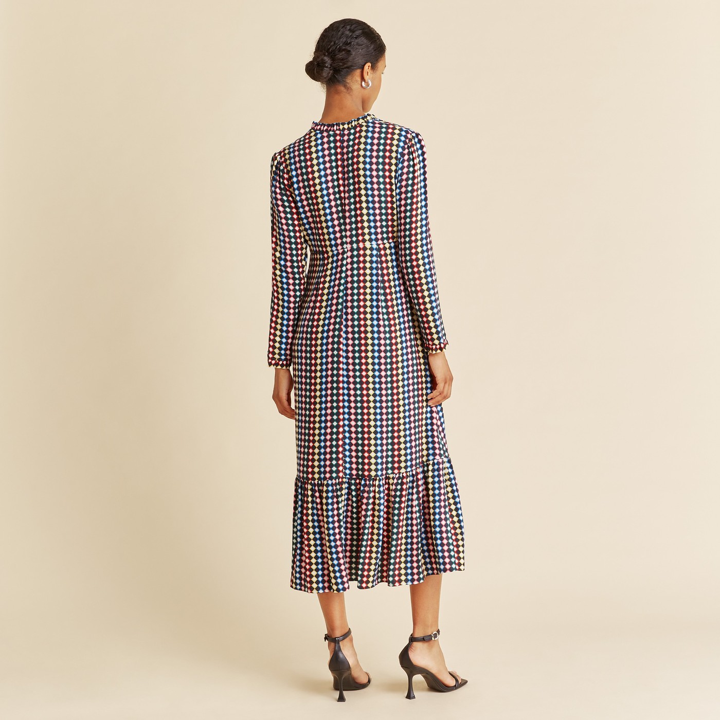 Re-Loved Harlequin Midi Length Dress - Size 18 view 3
